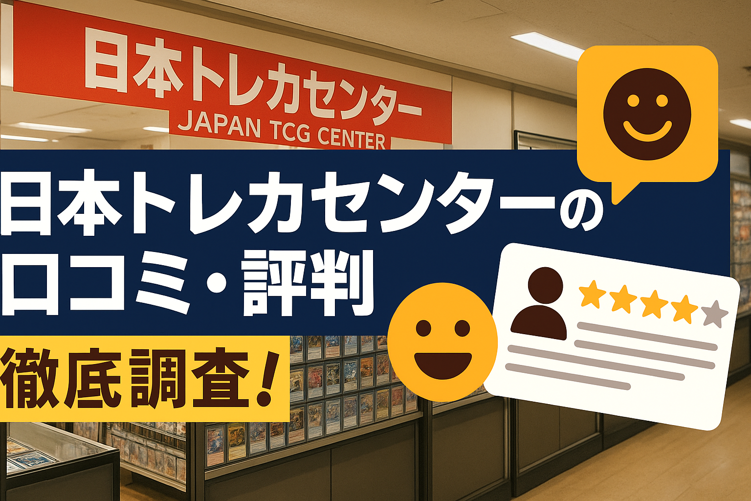 日本トレカセンターの口コミ・評判を徹底調査！実際に使った本音レビュー