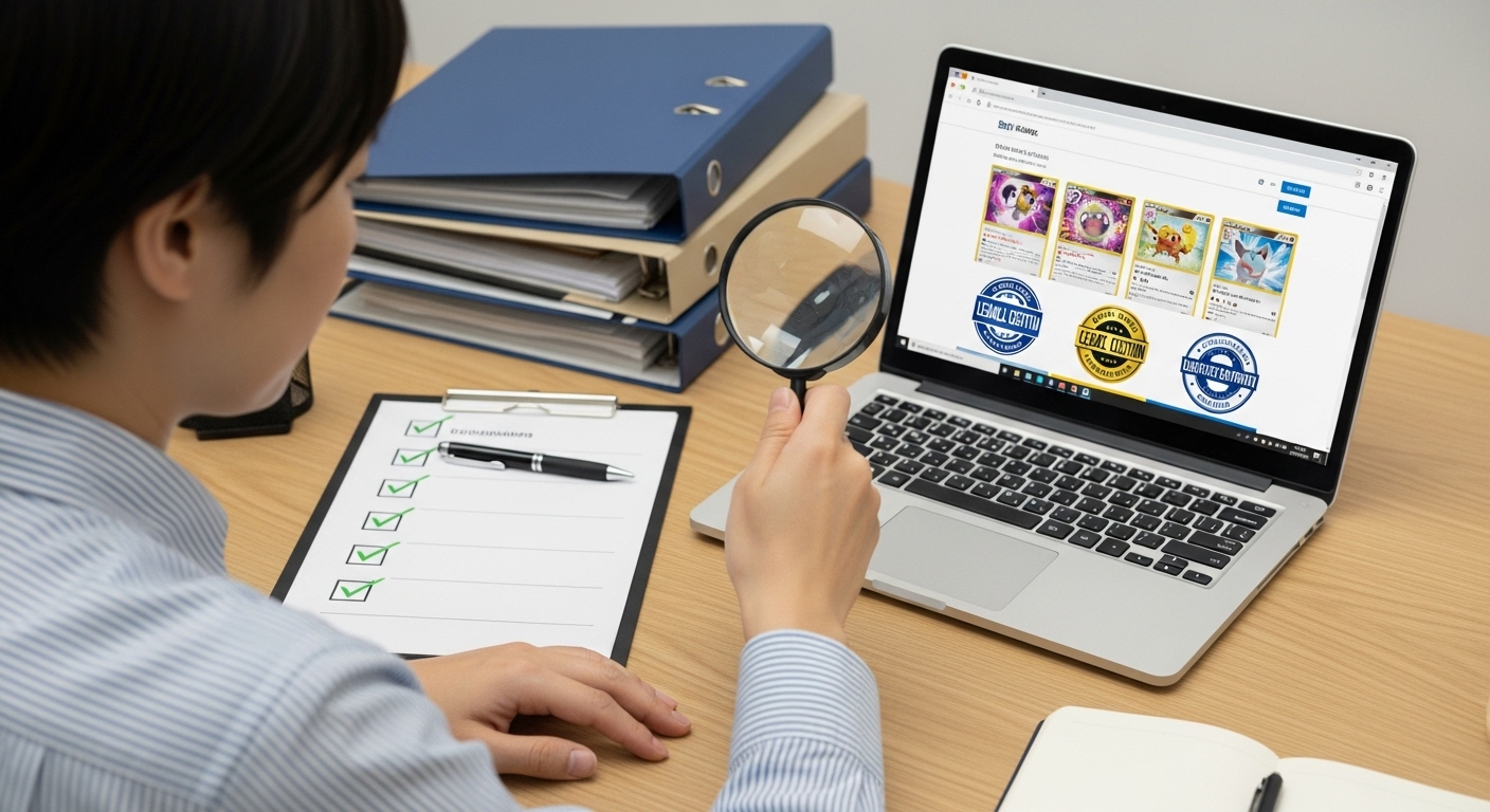 合法的なオリパサイトの見分け方