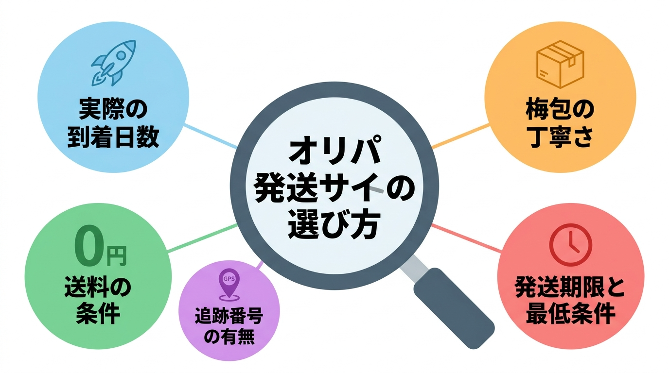 発送が早いオリパサイトの選び方