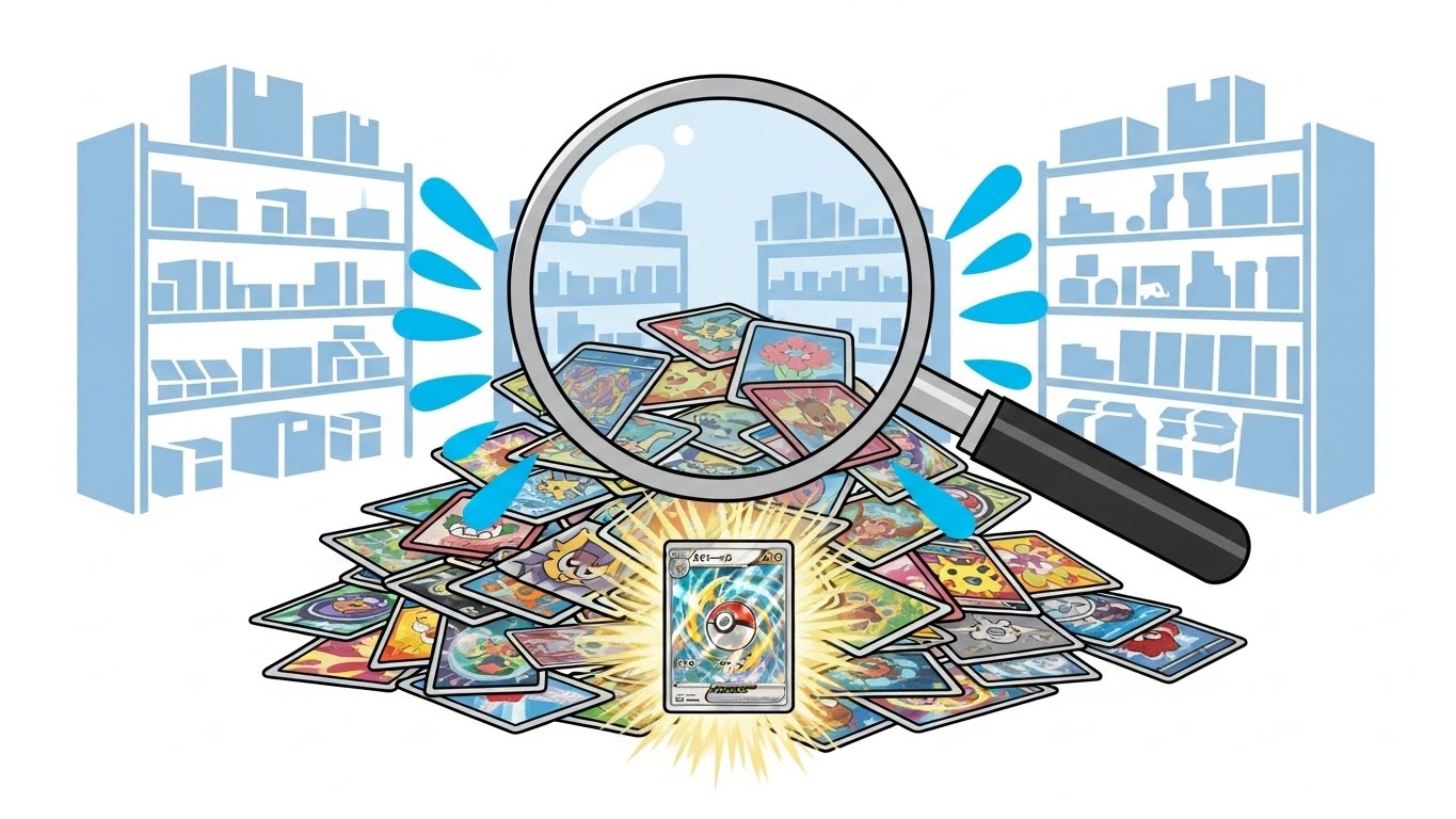 【穴場】ブックオフで新品・中古ポケカを探すコツ|ストレージコーナーのお宝探し