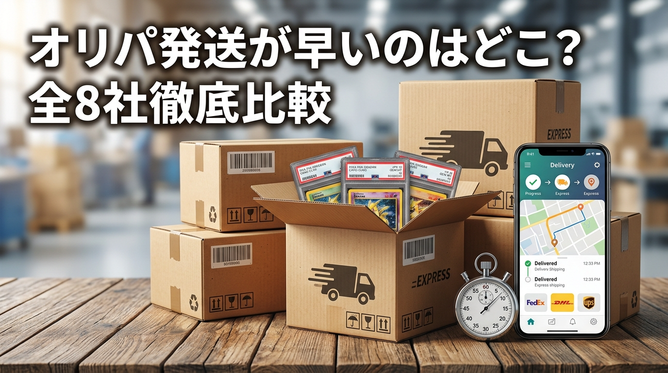 オリパ発送が早いのはどこ？全8社の到着日数を徹底比較【2026年最新】