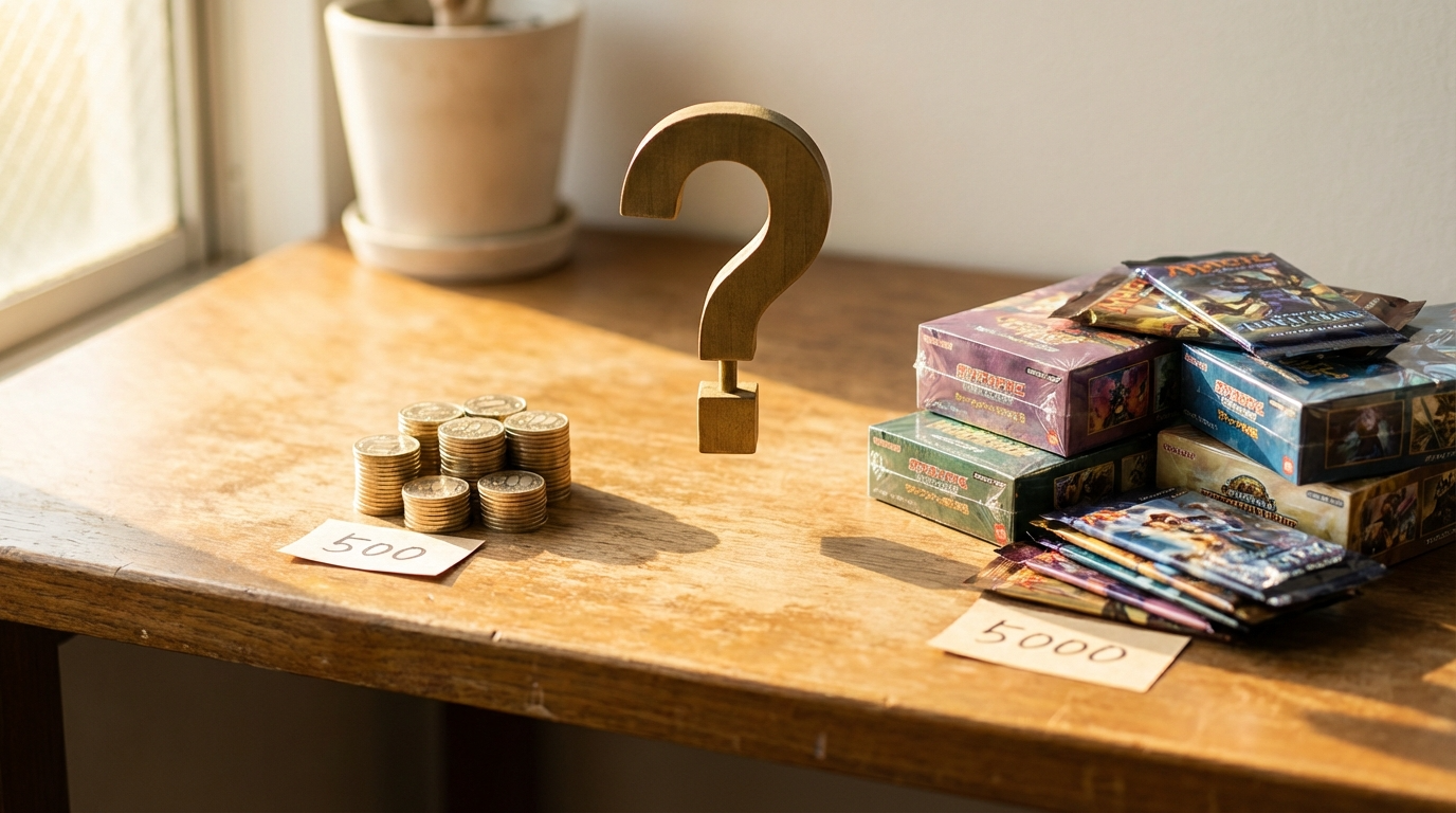 500円オリパ50回と5000円BOX5個を比較！オリパと公式BOXどちらがお得？