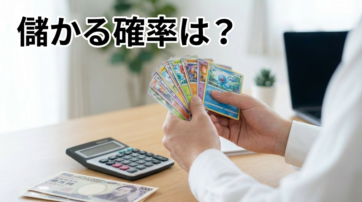 ポケモンカードで儲かる確率は？調査データと期待値計算で現実を解説