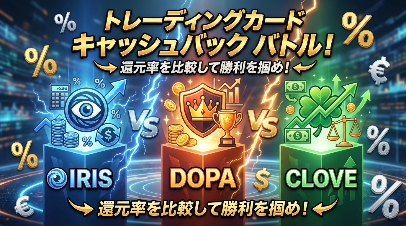 【1/25給料日】絶対損しない!Iris・DOPA・Clove還元率バトル完全比較