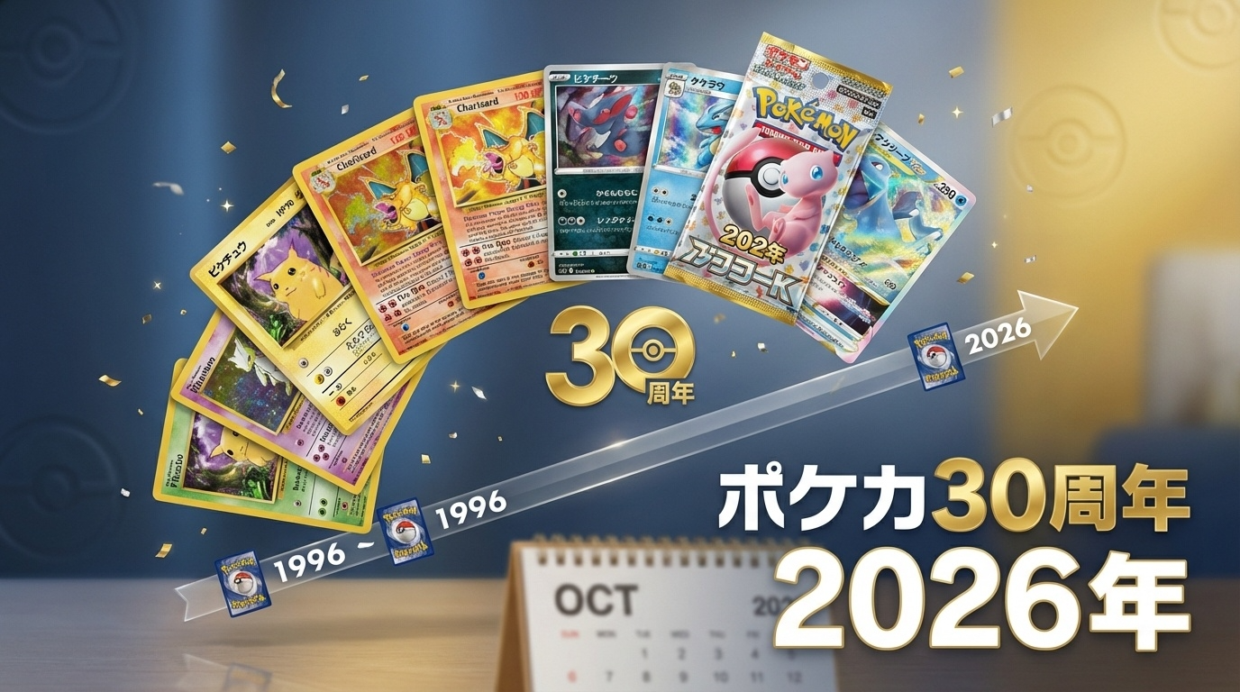 ポケカ30周年はいつ？ポケモン30周年との違いと2026年に起きること