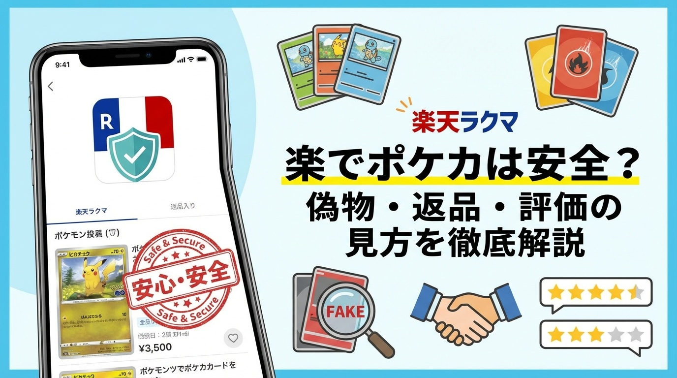 楽天ラクマでポケカは安全？偽物・返品・評価の見方を徹底解説