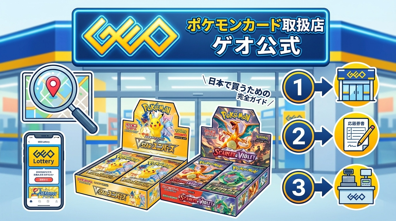 GEOでポケカは買える？取扱店舗の探し方＆抽選申込の全手順【2026年版】