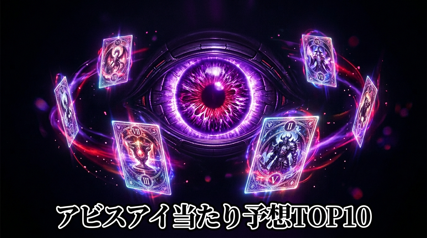 アビスアイ当たりカード予想TOP10|発売日・封入率・メガダークライex相場まで先行解説