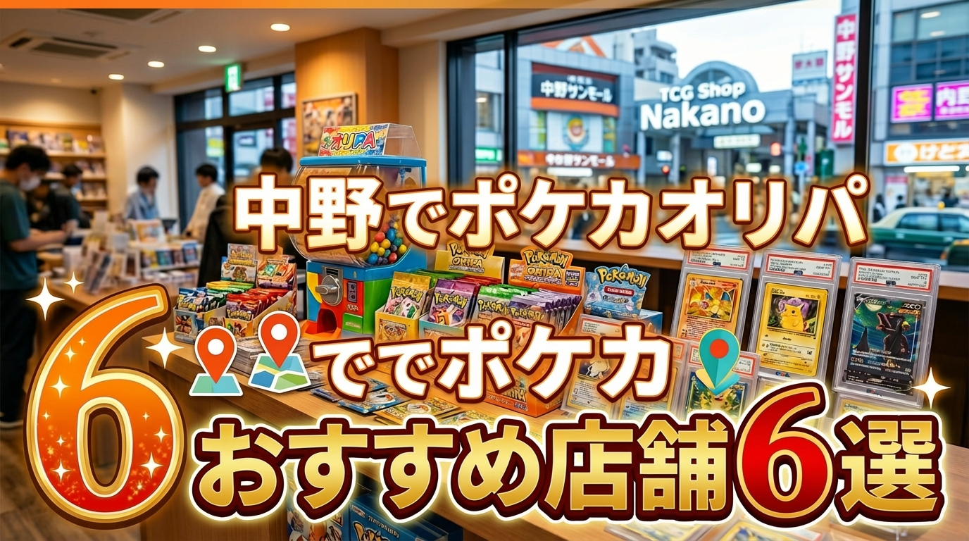 中野でポケカオリパが買えるおすすめ店舗6選【2026年最新】価格帯・回り方・秋葉原との違いも解説