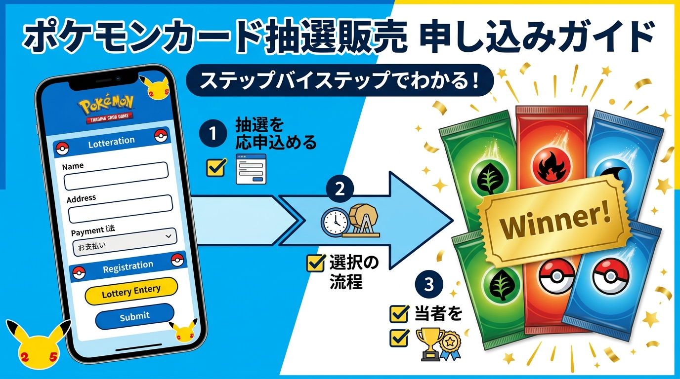 ポケセンオンラインのポケカ抽選に応募する全手順｜登録から当選後まで