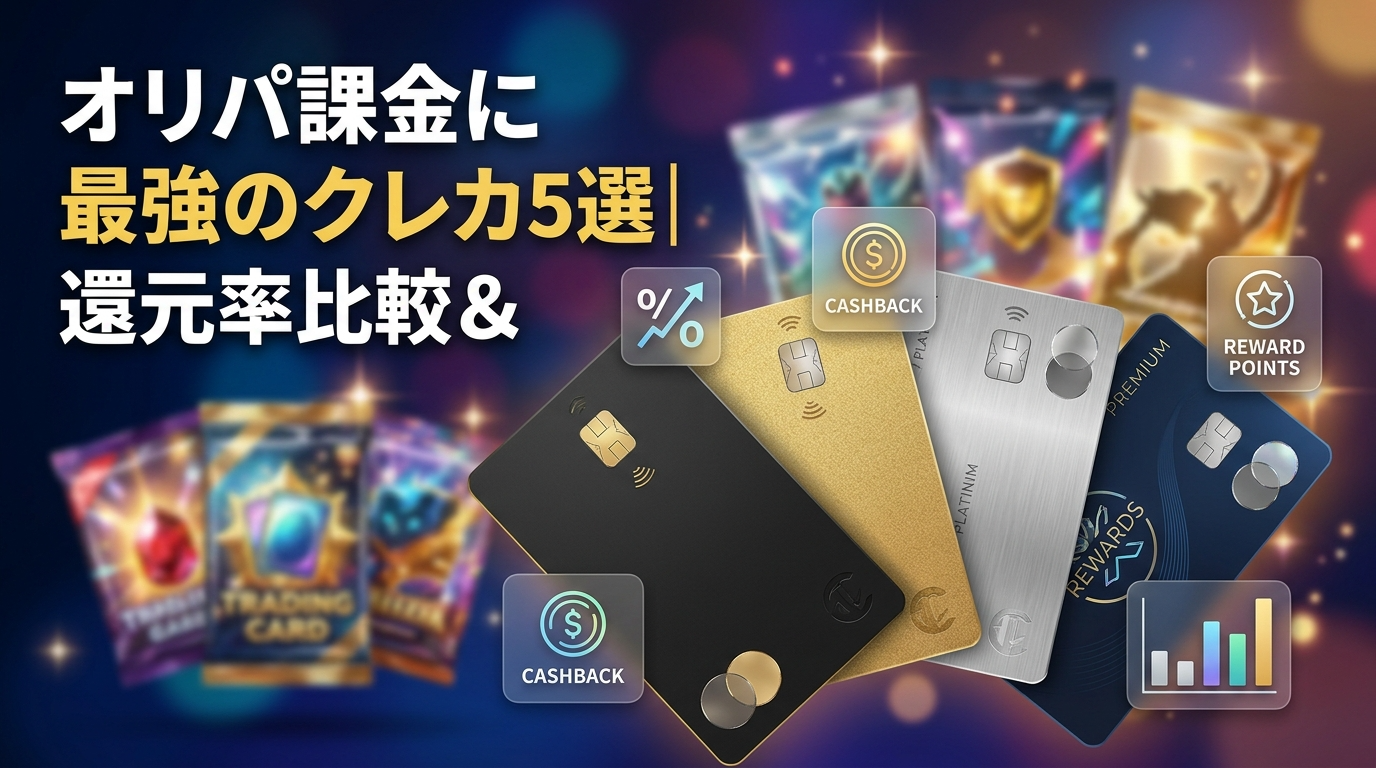 オリパ課金に最強のクレカ5選｜還元率比較＆お得な始め方
