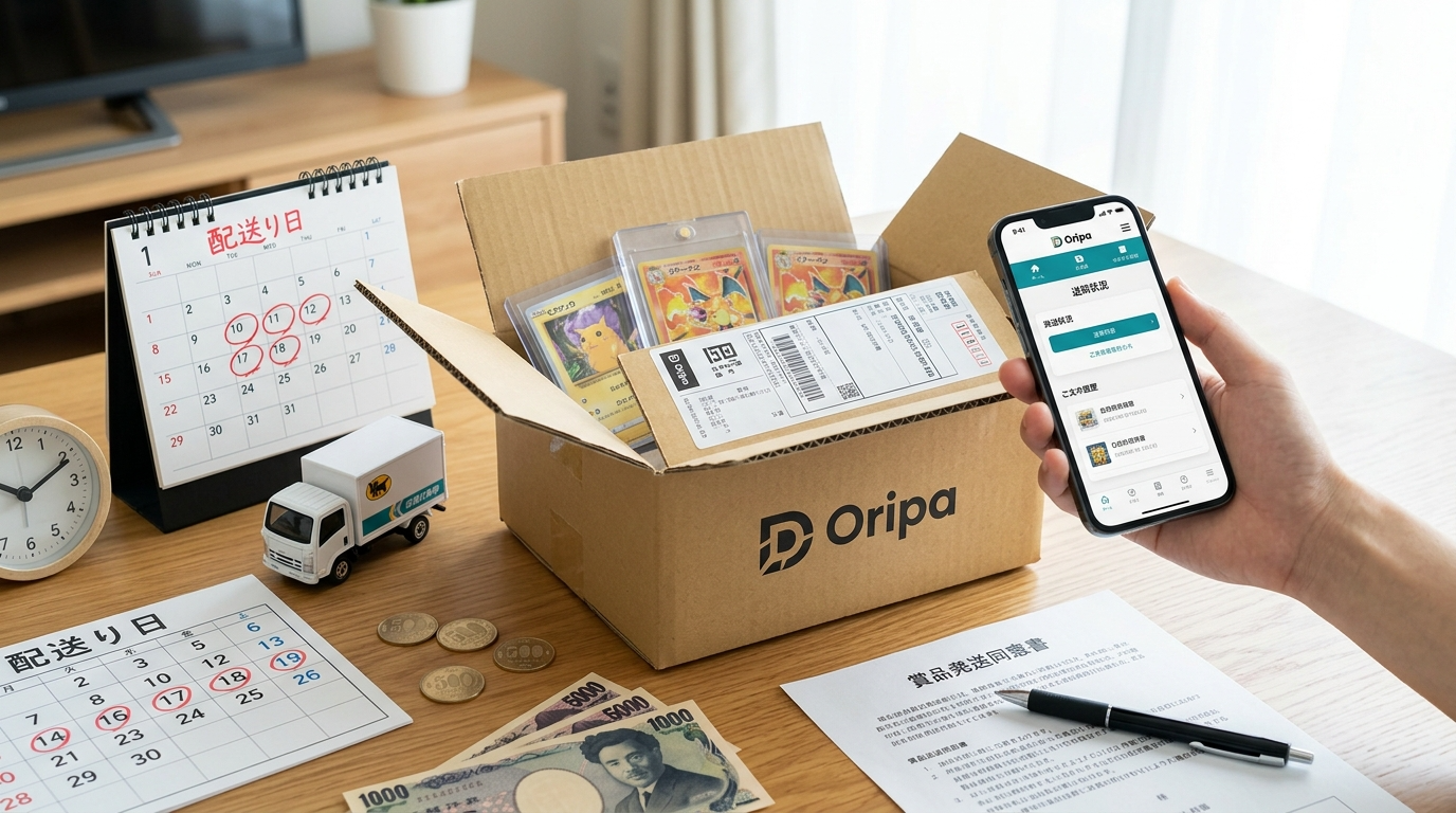 Dオリパの景品はいつ届く?発送日数・保管期限・送料・コイン交換の全ルールと損しない受け取り方