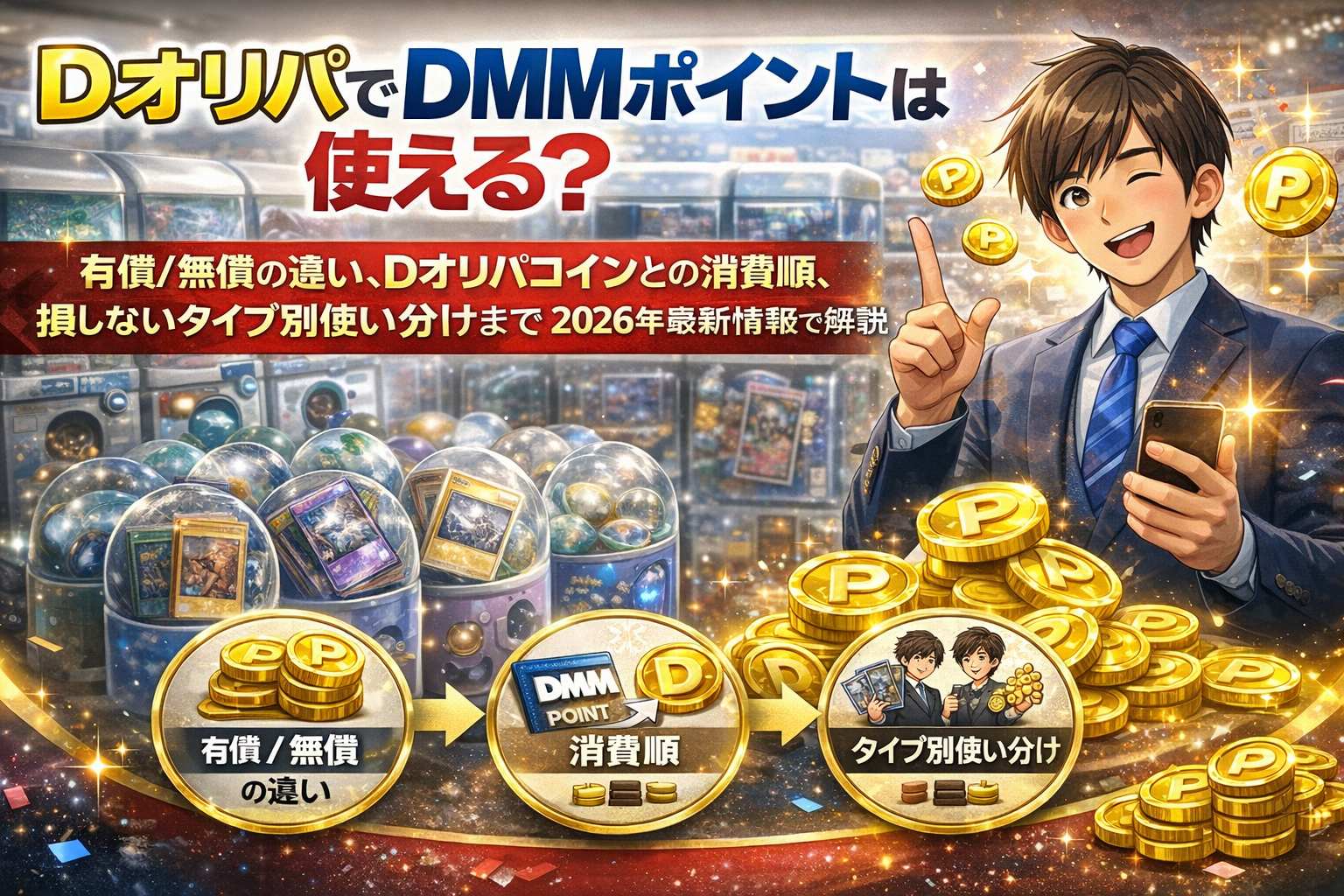 DオリパでDMMポイントは使える?コインとの違い・消費順・損しない使い分けを解説