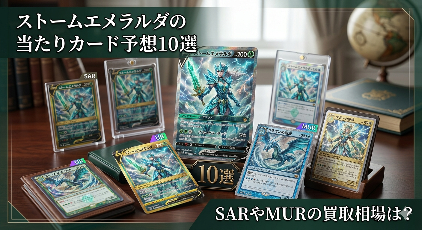 ストームエメラルダの当たりカード予想10選｜SARやMURの買取相場は？