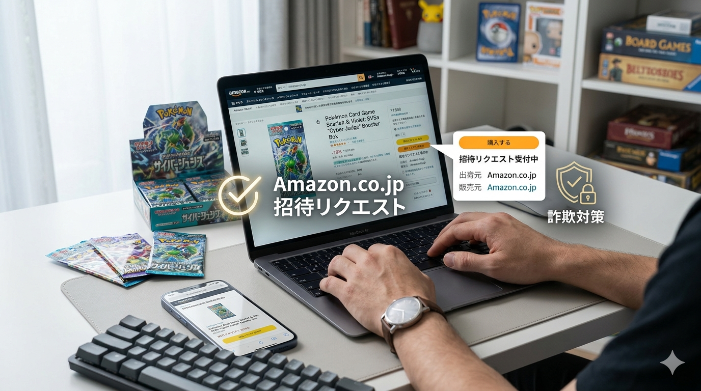 Amazon招待リクエストでポケカを買う方法｜正規販売元の見分け方と詐欺回避