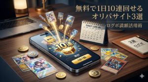 【2026年版】無料で1日10連回せるオリパサイト3選|ログボ満額活用術