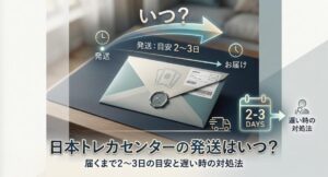 日本トレカセンターの発送はいつ？届くまで2〜3日の目安と遅い時の対処法